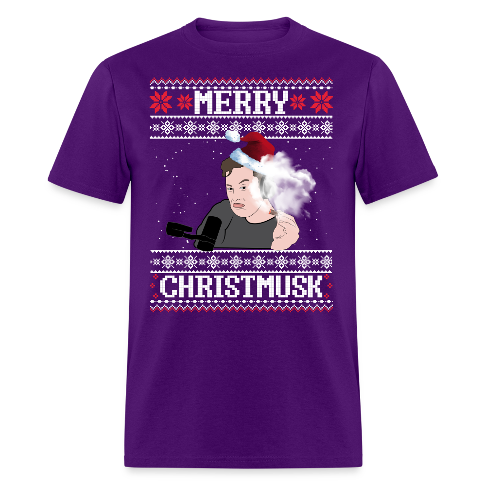 Elon Musk Merry Christmusk Classic T-Shirt - purple