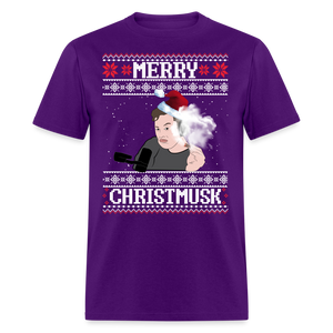 Elon Musk Merry Christmusk Classic T-Shirt - purple