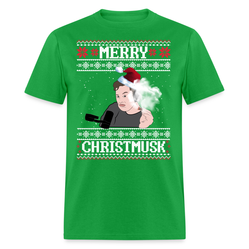 Elon Musk Merry Christmusk Classic T-Shirt - bright green