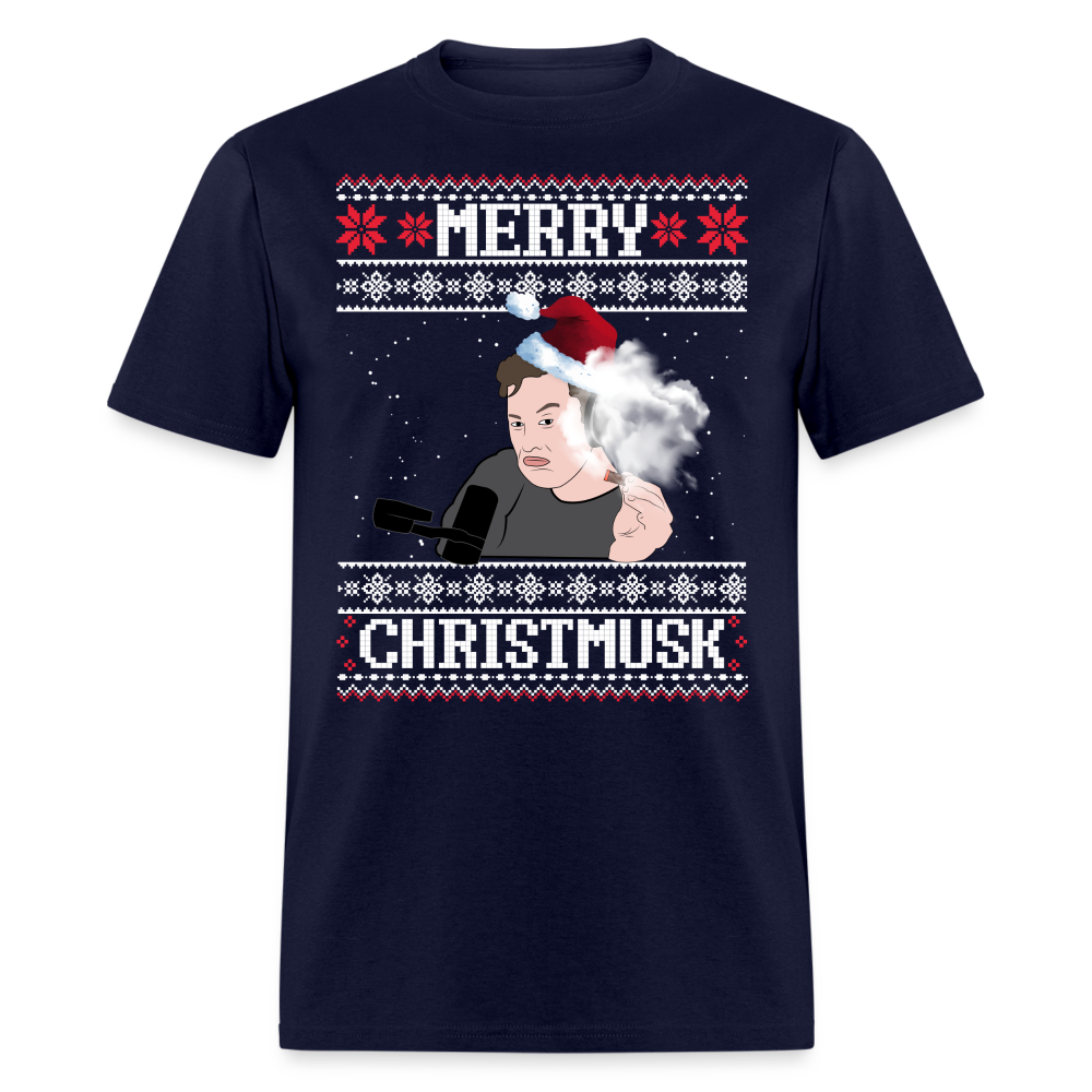 Elon Musk Merry Christmusk Classic T-Shirt - navy