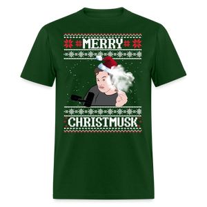 Elon Musk Merry Christmusk Classic T-Shirt - forest green