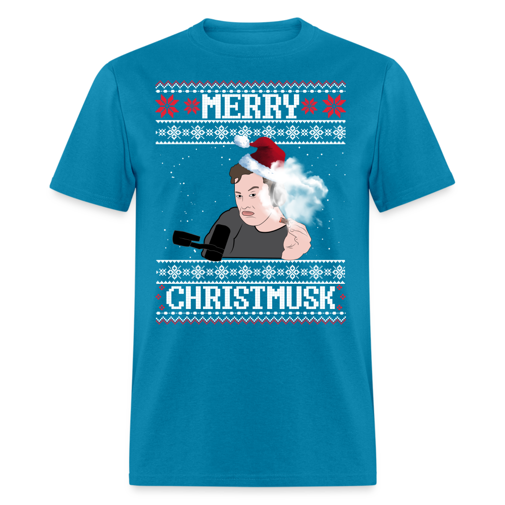 Elon Musk Merry Christmusk Classic T-Shirt - turquoise