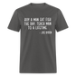 Joe Biden Quote Buy a Man Eat Fish Classic T-Shirt - charcoal