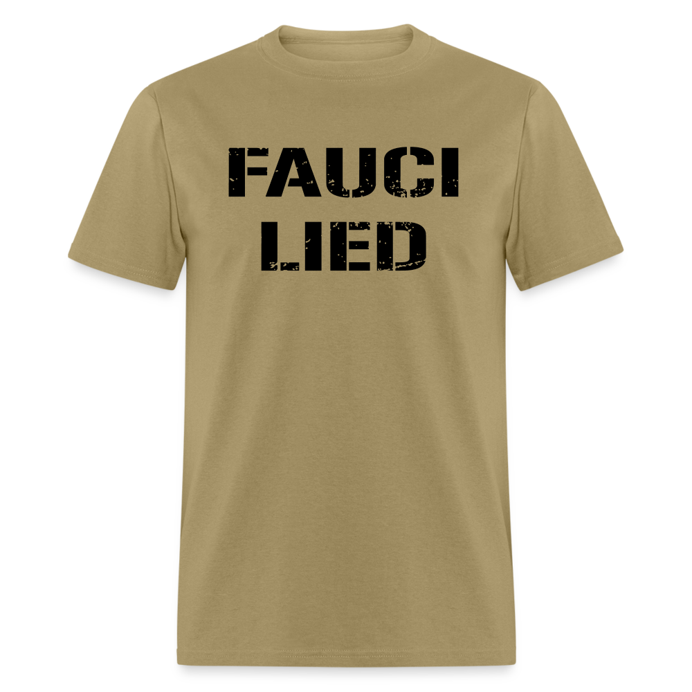 Fauci Lied Classic T-Shirt - khaki