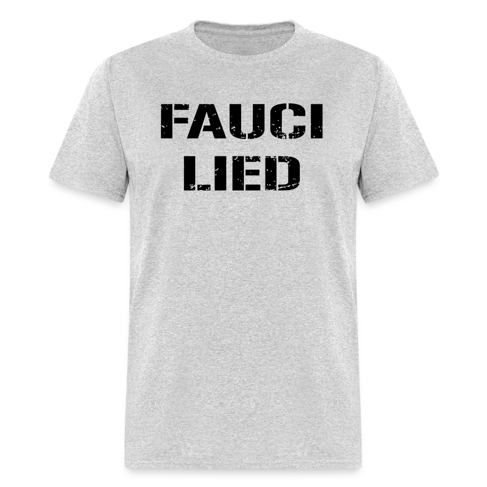 Fauci Lied Classic T-Shirt - heather gray