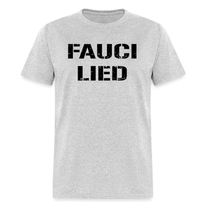 Fauci Lied Classic T-Shirt - heather gray