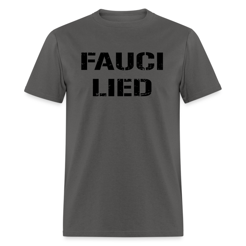 Fauci Lied Classic T-Shirt - charcoal