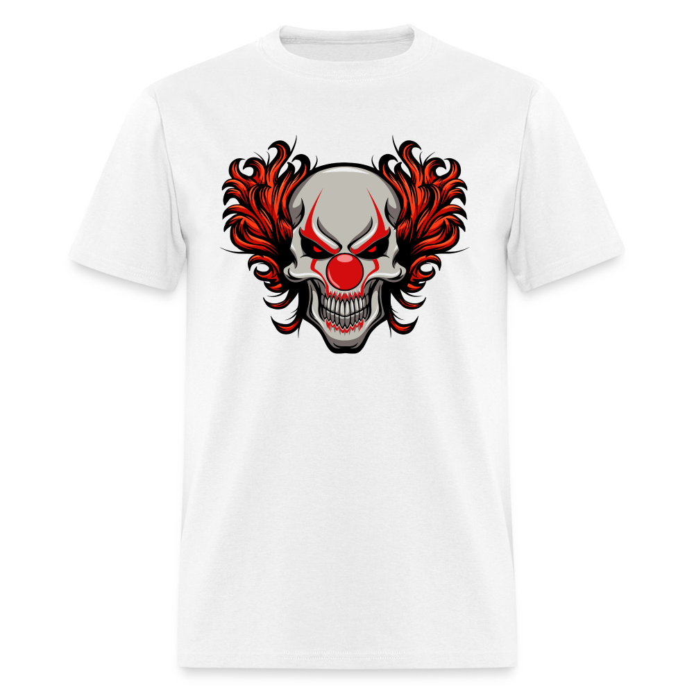 Evil Clown Skull Classic T-Shirt - white