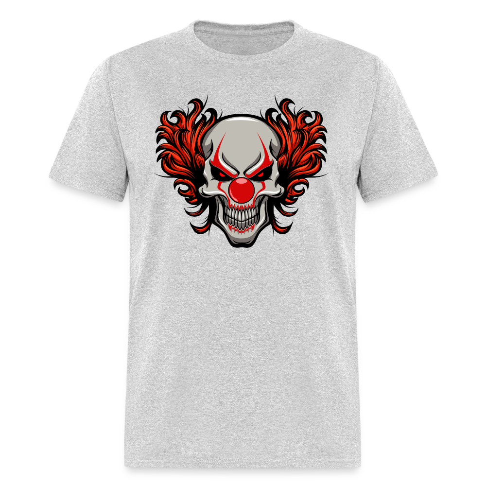 Evil Clown Skull Classic T-Shirt - heather gray