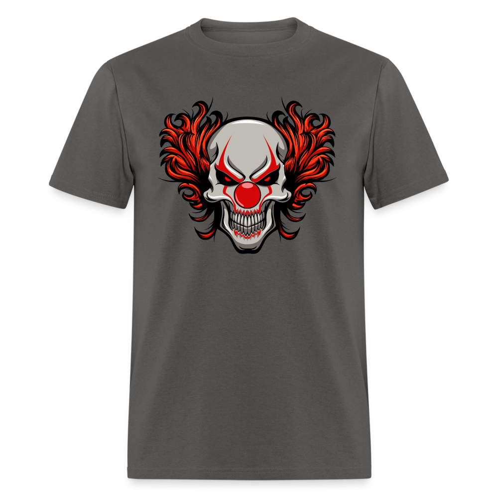 Evil Clown Skull Classic T-Shirt - charcoal