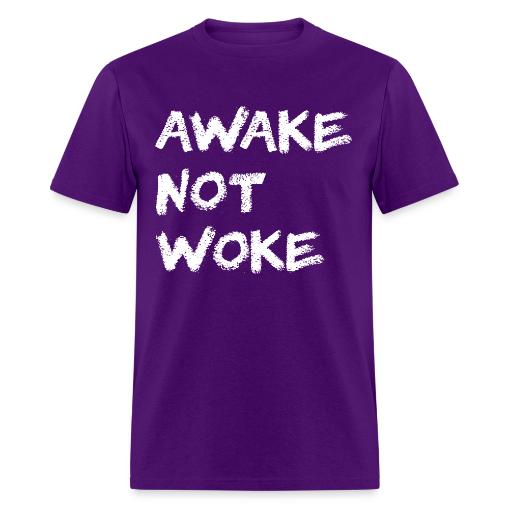 Awake Not Woke Classic T-Shirt - purple