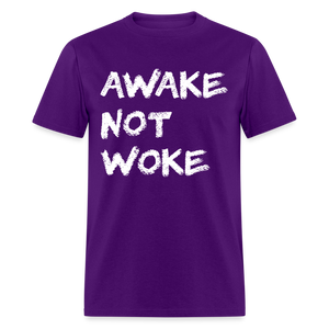 Awake Not Woke Classic T-Shirt - purple