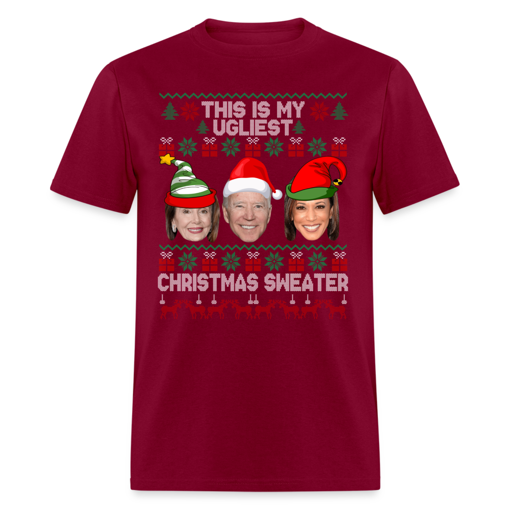 This Is My Ugliest Christmas Sweater Unisex Classic T-Shirt - burgundy