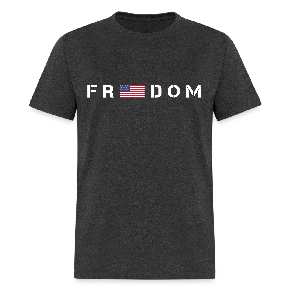 Freedom USA Flag Classic T-Shirt - heather black