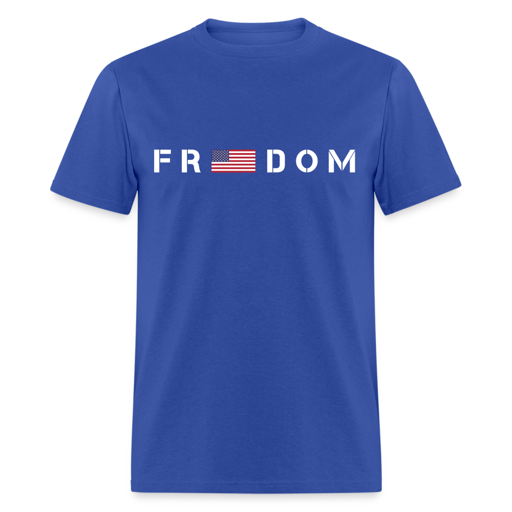 Freedom USA Flag Classic T-Shirt - royal blue