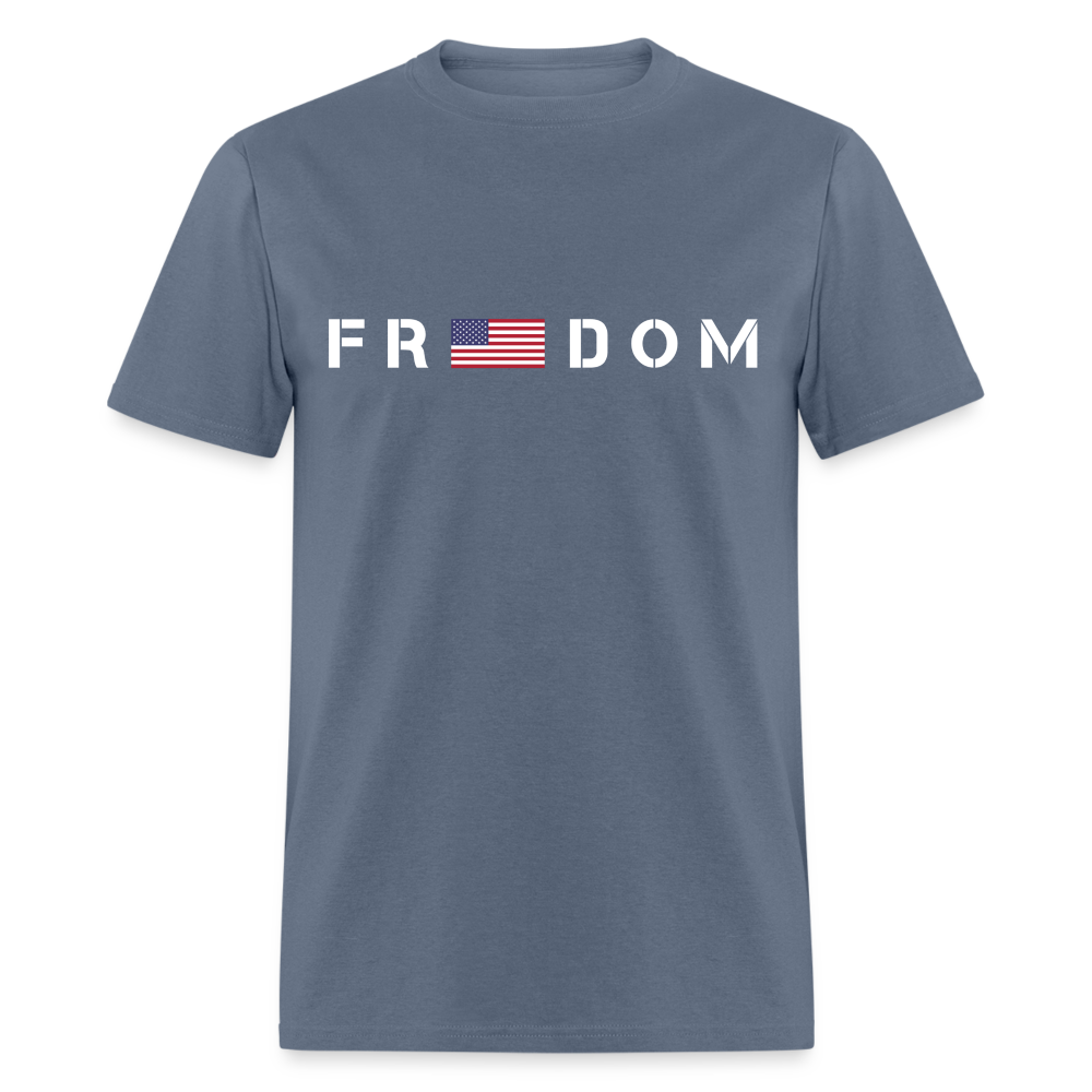 Freedom USA Flag Classic T-Shirt - denim
