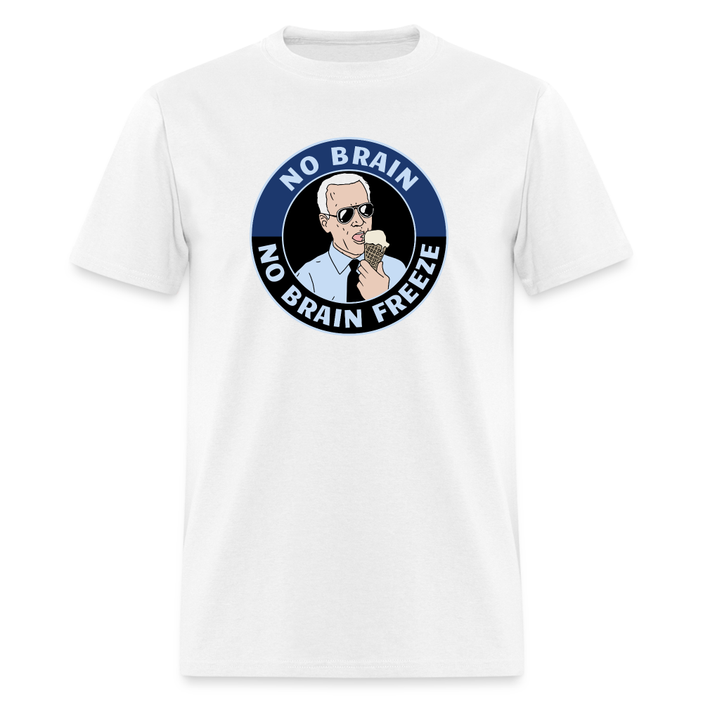 No Brain, No Brain Freeze Classic T-Shirt - white