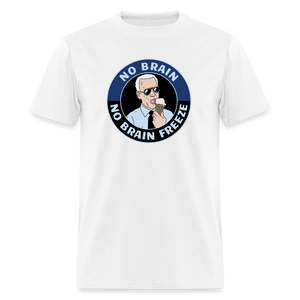 No Brain, No Brain Freeze Classic T-Shirt - white