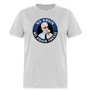 No Brain, No Brain Freeze Classic T-Shirt - heather gray