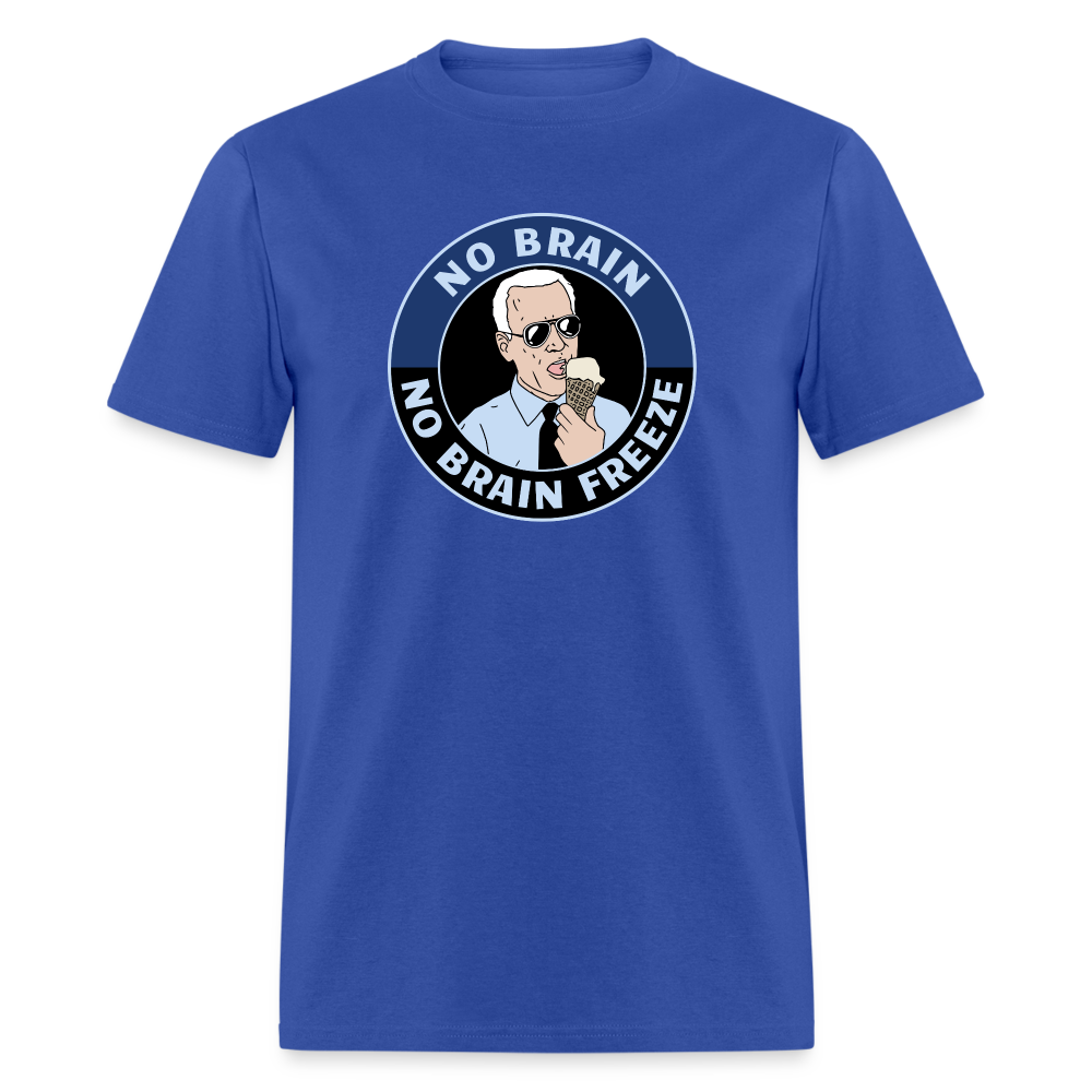 No Brain, No Brain Freeze Classic T-Shirt - royal blue