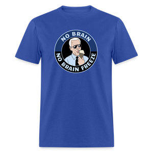 No Brain, No Brain Freeze Classic T-Shirt - royal blue