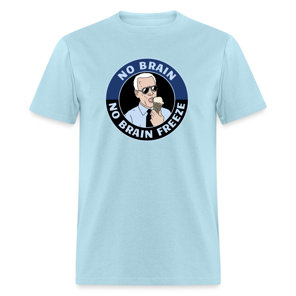 No Brain, No Brain Freeze Classic T-Shirt - powder blue