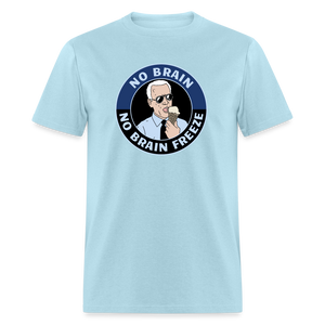 No Brain, No Brain Freeze Classic T-Shirt - powder blue