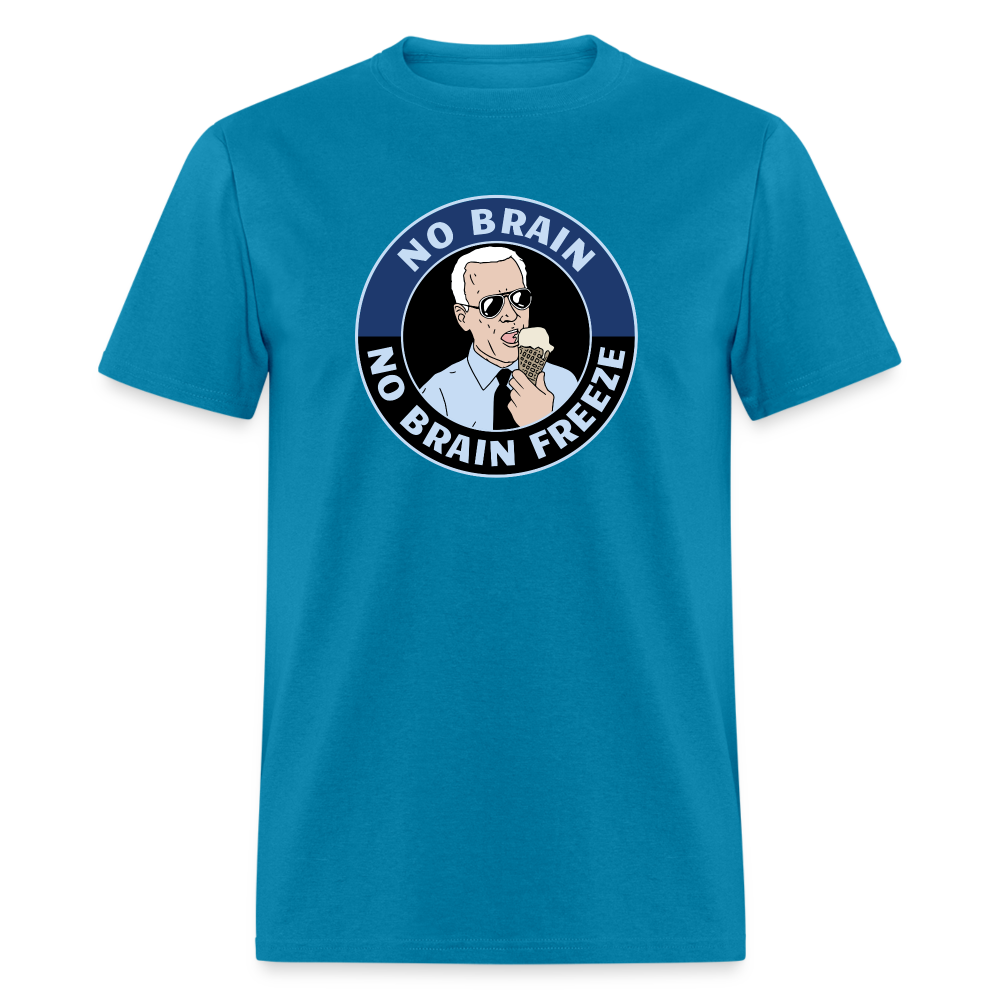 No Brain, No Brain Freeze Classic T-Shirt - turquoise