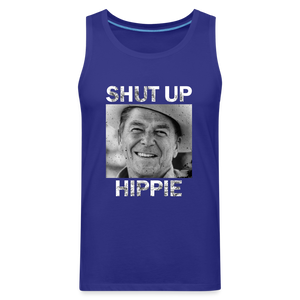 Shut Up Hippie Men’s Premium Tank - royal blue