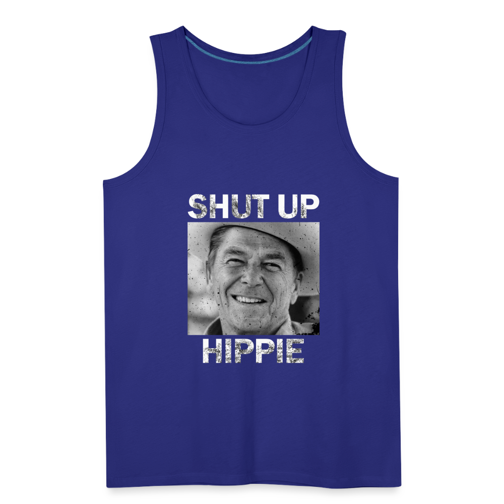 Shut Up Hippie Men’s Premium Tank - royal blue