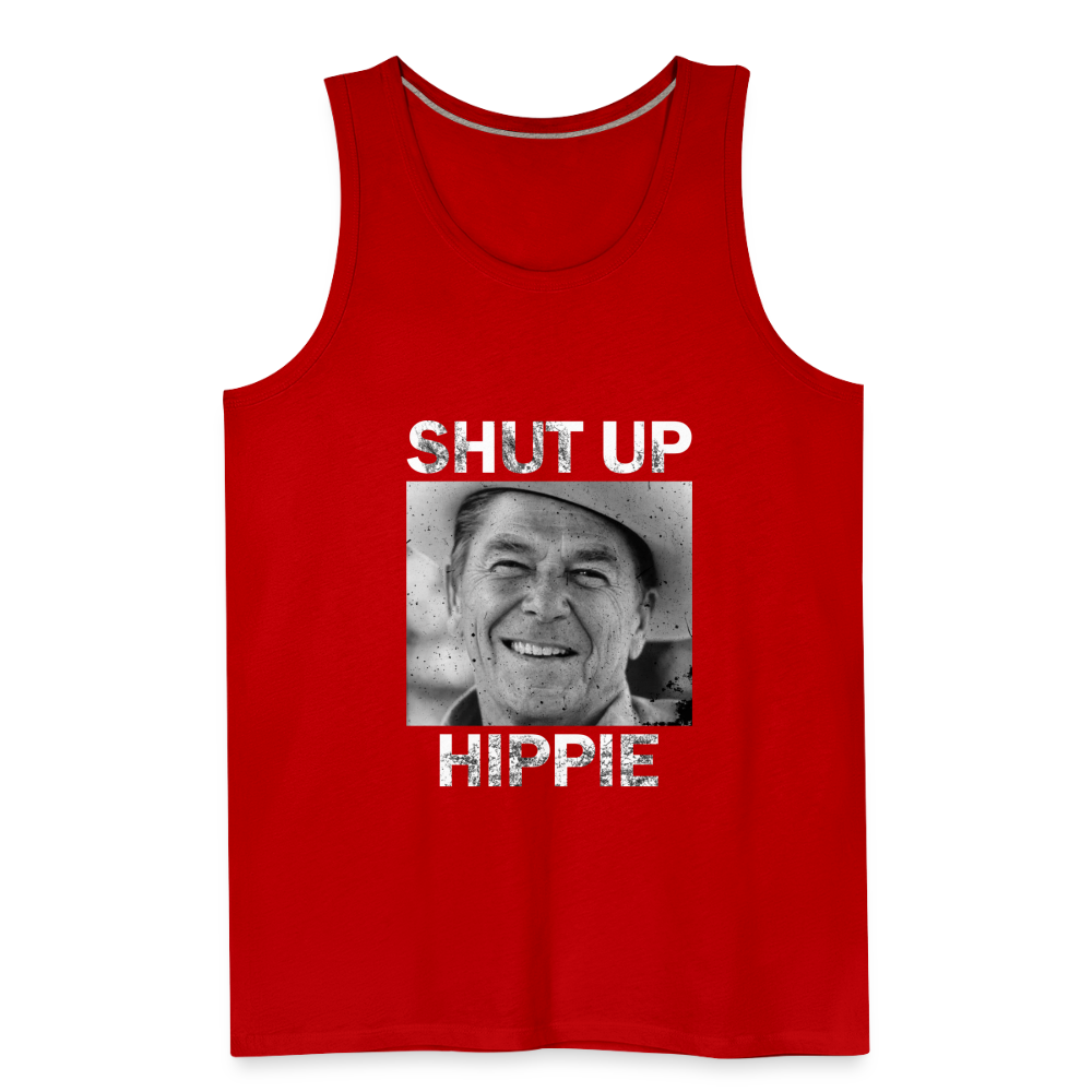 Shut Up Hippie Men’s Premium Tank - red