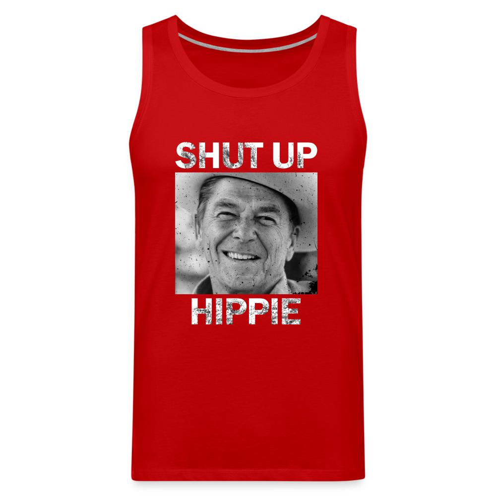 Shut Up Hippie Men’s Premium Tank - red