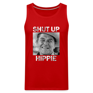 Shut Up Hippie Men’s Premium Tank - red