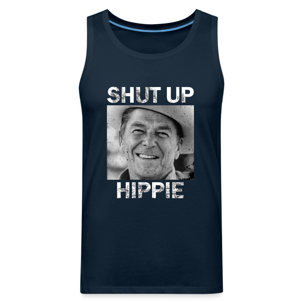 Shut Up Hippie Men’s Premium Tank - deep navy