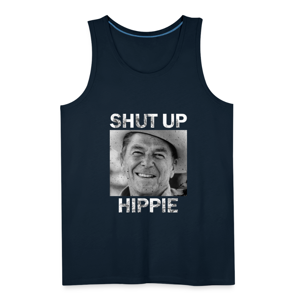 Shut Up Hippie Men’s Premium Tank - deep navy