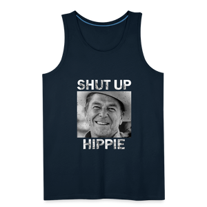 Shut Up Hippie Men’s Premium Tank - deep navy