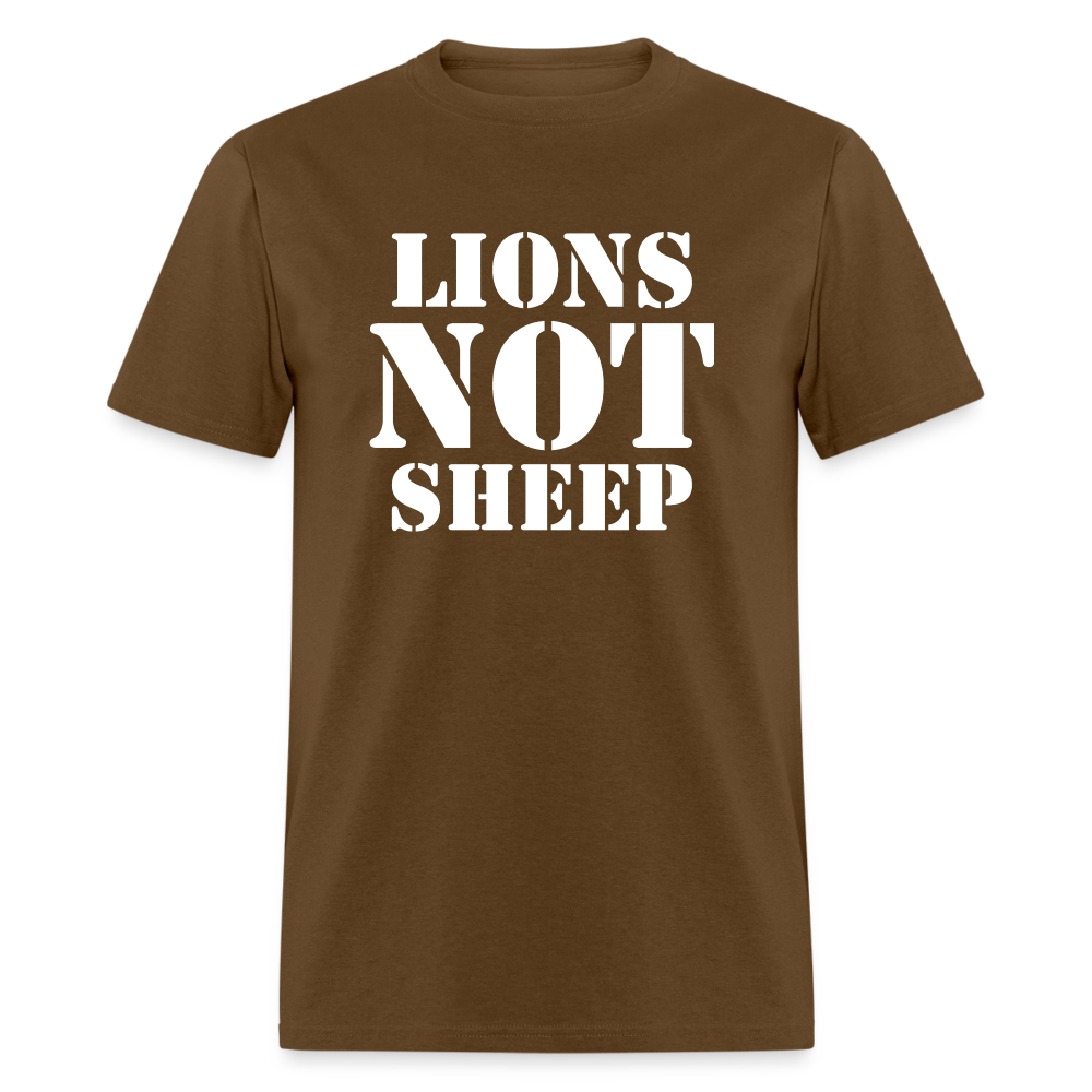 Lions Not Sheep Classic T-Shirt - brown