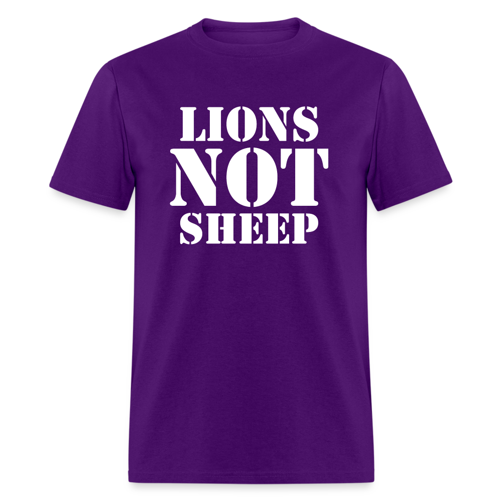 Lions Not Sheep Classic T-Shirt - purple