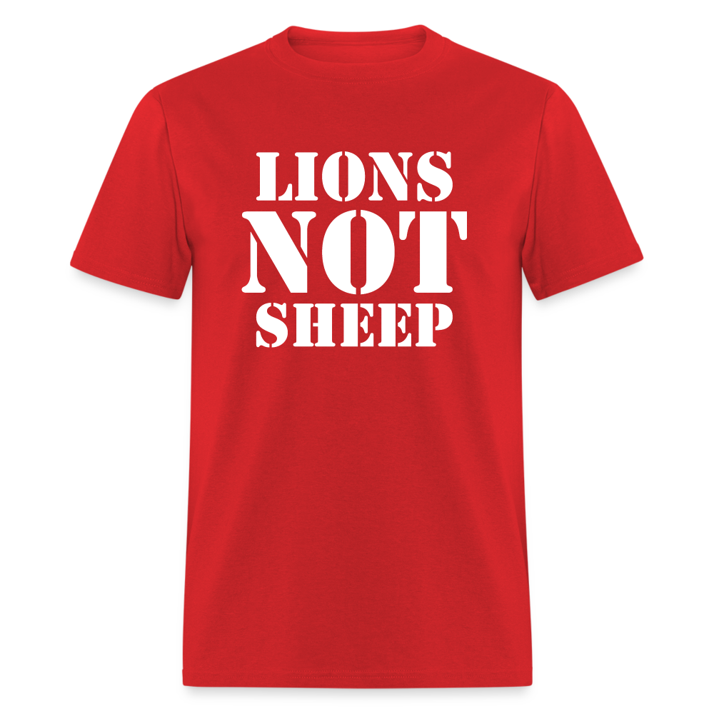 Lions Not Sheep Classic T-Shirt - red