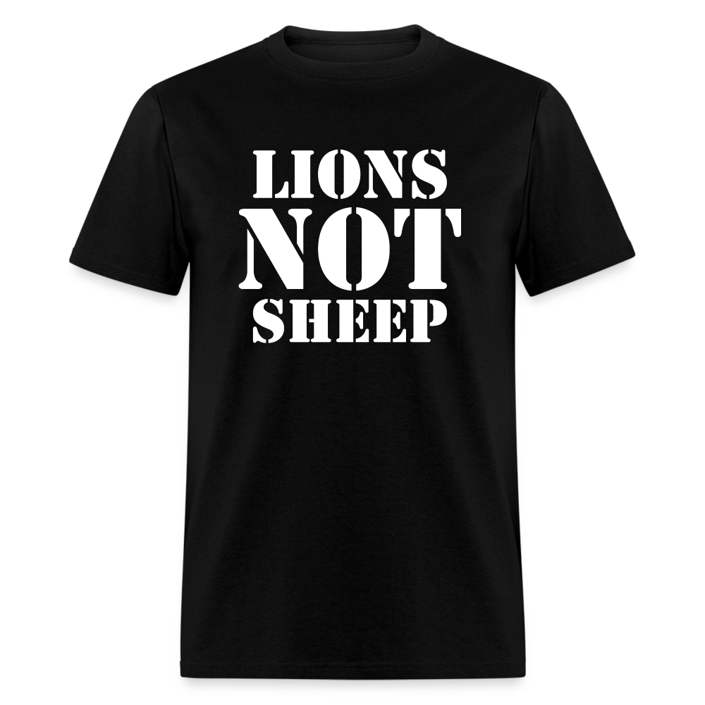 Lions Not Sheep Classic T-Shirt - black