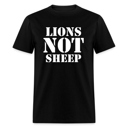 Lions Not Sheep Classic T-Shirt - black