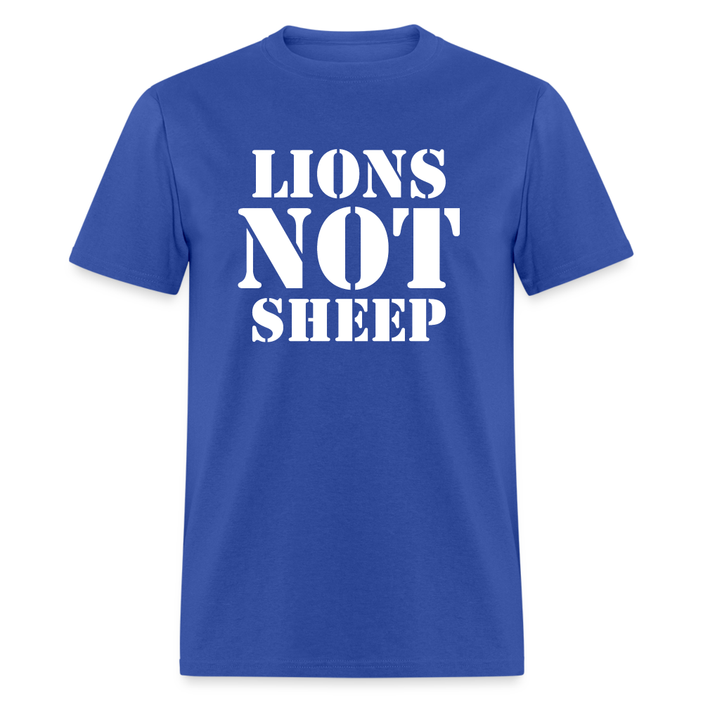 Lions Not Sheep Classic T-Shirt - royal blue