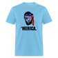 Abraham Lincoln - 'Merica 4th of July Classic T-Shirt - aquatic blue