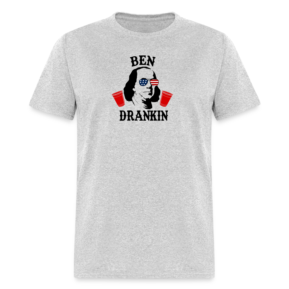 Ben Drankin - 4th of July Funny Classic T-Shirt - heather gray