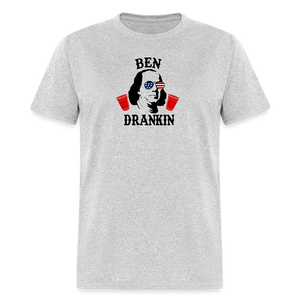 Ben Drankin - 4th of July Funny Classic T-Shirt - heather gray