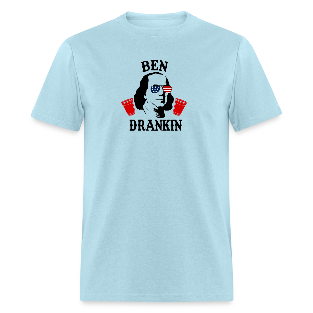 Ben Drankin - 4th of July Funny Classic T-Shirt - powder blue