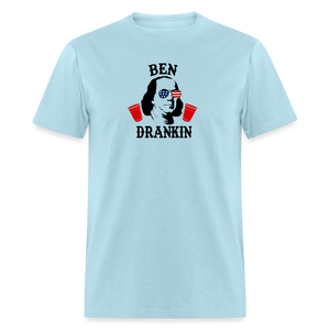 Ben Drankin - 4th of July Funny Classic T-Shirt - powder blue