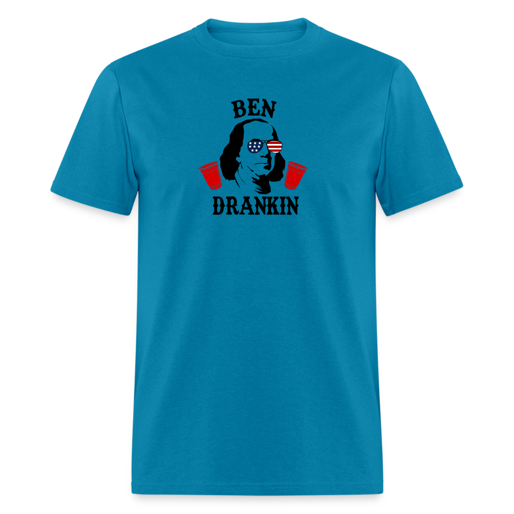 Ben Drankin - 4th of July Funny Classic T-Shirt - turquoise