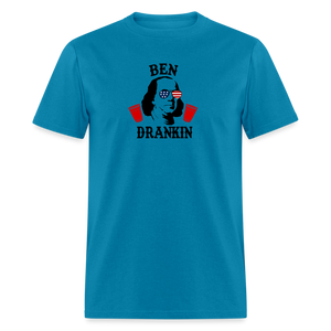 Ben Drankin - 4th of July Funny Classic T-Shirt - turquoise