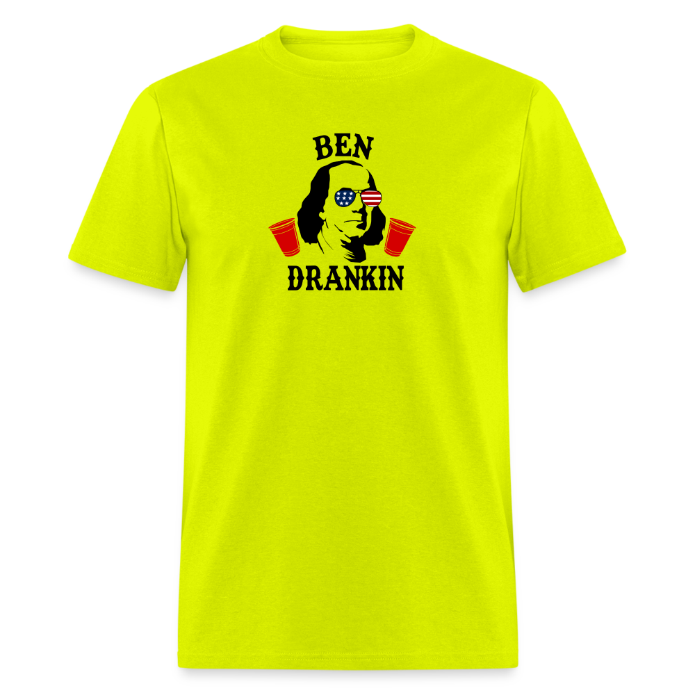 Ben Drankin - 4th of July Funny Classic T-Shirt - safety green